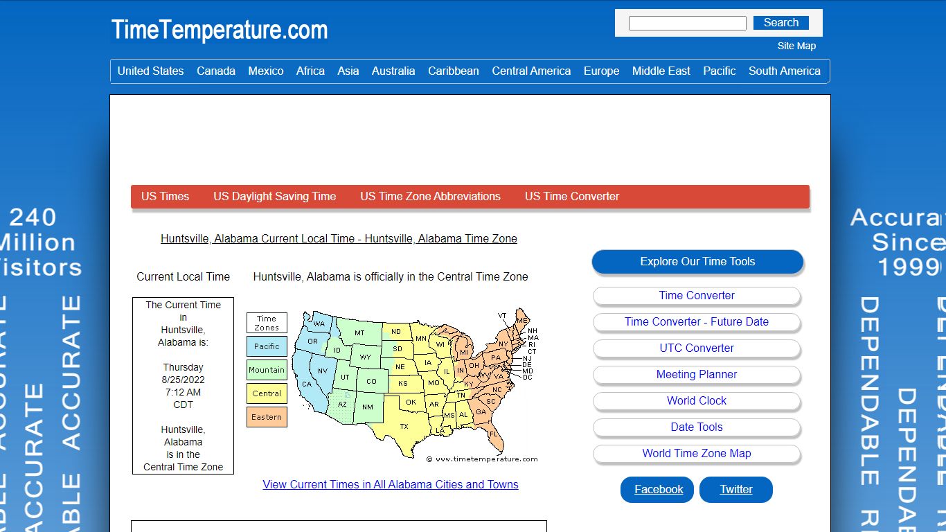 Huntsville, Alabama Current Local Time and Time Zone